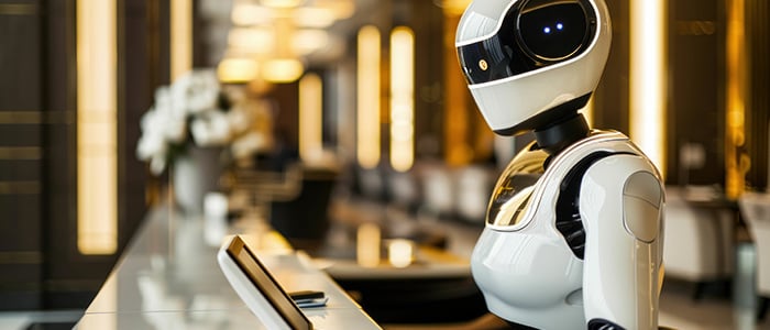 robot service desk agent